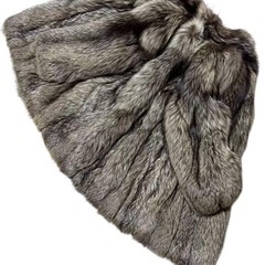 綺麗目　毛皮　シルバーフォックス　リアルファーコート　柔らか　ボリュウーム◎の画像