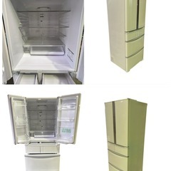 〖倉庫保管品〗 中古 HITACHI 日立 6ドア冷蔵庫 冷凍冷蔵庫 フレンチドア P-F48M4 475L 2020年製の画像