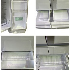 〖倉庫保管品〗 中古 HITACHI 日立 6ドア冷蔵庫 冷凍冷蔵庫 フレンチドア P-F48M4 475L 2020年製の画像