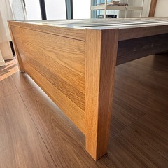 無印良品木製ベッドフレーム・オーク材突板(シングル)の画像