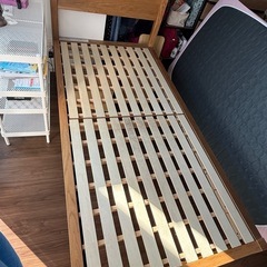 無印良品木製ベッドフレーム・オーク材突板(シングル)の画像