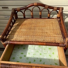 竹編み収納の画像