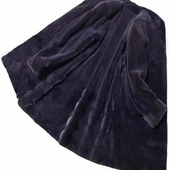 SAGA MINK　ミンクコート　シェアードミンク　毛皮　肉厚　柔らか　ファー90cmの画像