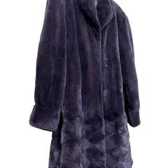 SAGA MINK　ミンクコート　シェアードミンク　毛皮　肉厚　柔らか　ファー90cmの画像