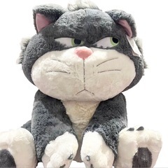 問い合わせ下さった皆様ありがとうございます！現在お取引中です。ディズニー　ぬいぐるみ　猫　ルシファー　ブランケット　コストコ　未使用　大型サイズの画像