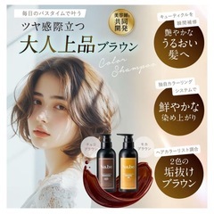 ナイブ ヘアカラーシャンプー チョコレートブラウン 270ml 白髪ケア素手OKの画像