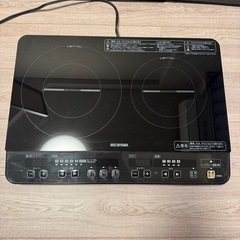 アイリスオーヤマIHコンロ【IHK-W1 ブラック】の画像