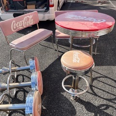 コカコーライステーブルセットの画像