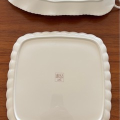 【美品】 ナルミ MIKASA スクエア・リーフ型プレートセット【練馬区引取限定】の画像