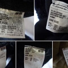 ( E-119 )UNIQLO ユニクロ ネックウォーマー５つまとめて セット まとめ売り ヒートテック ファーリー フリース  中古の画像