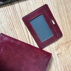 パスポート ケース 赤 未使用の画像