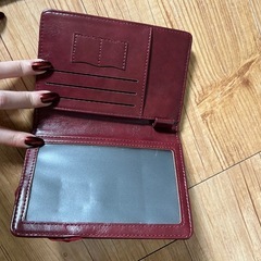 パスポート ケース 赤 未使用の画像