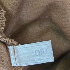 DRESKIP ドレスキップ オールインワン サロペット L ブラウン キャミ Vネックの画像