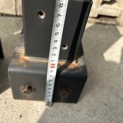 フェンスブロック上取り付け金具　3個セットの画像