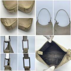 PRADA プラダ ホーボー ハンドバッグ 肩掛け ワンハンドル ワンショルダー セミショルダー テスートナイロン プラスチック メタルハンドル 三角ロゴプレート トライアングルロゴプレートの画像