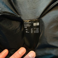 ユニクロ　シームレスダウンコート　M ネイビー　ビジネス男女兼用の画像