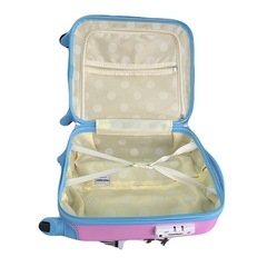 【ドリーム池田店】◎ジモティ割対象品◎キャリーケース　ピンク×ブルー　タイヤややキズ有【99680000038582】の画像