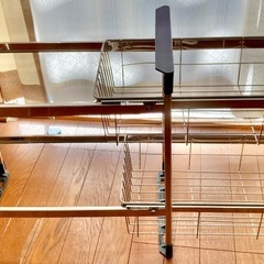 12/16本日終日対応可【2点セット！】小型スチールラック&アルミラック/棚(サイズは写真最後をご確認下さい)の画像