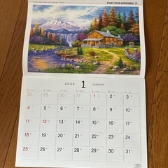 2026年　カレンダーの画像