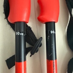 子供用　110cmスキー板　90cmストック　ビンディングセット　ATOMIC  REDSTER J2 の画像