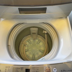 【リサイクルサービス八光】2019年製　アクア AQW-S45H-W 全自動洗濯機 ホワイト [洗濯4.5kg /乾燥機能無 /上開き]の画像