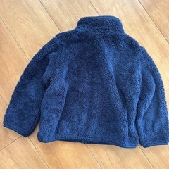 ユニクロ　フリース　110cm  ネイビー   キッズの画像