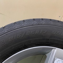 【美品】フォルクスワーゲン　純正　スタッドレスタイヤ、ホイール４本セット17インチ 　の画像