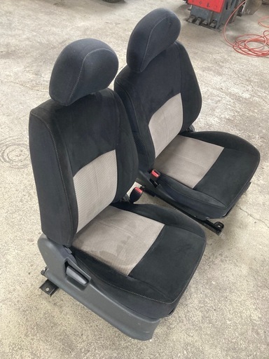 JB23W スズキ ジムニー 運転席 助手席 シート 2脚セット アルカンターラ ヘッドレスト付き シートヒーター付き