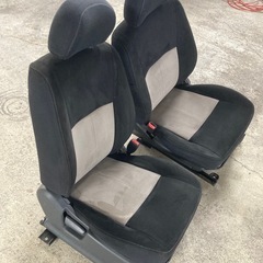 JB23W スズキ ジムニー 運転席 助手席 シート 2脚セット アルカンターラ ヘッドレスト付き シートヒーター付きの画像