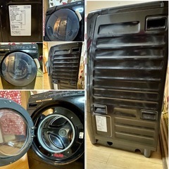 本日まで  ！！パナソニック Panasonic  ななめ型ドラム式洗濯乾燥機（6.0kg）  左開き・コモンブラック  NIGHT COLORS（ナイトカラー）シリーズ  NA-VD200L-CK | 人気 スタイリッシュでコンパクト  洗濯6.0kg 乾燥3.0Kg ドラム式洗濯機  パナソニック プチドラム  の画像