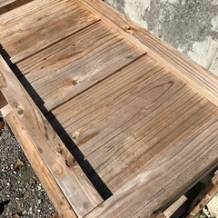 自作 商品棚  廃材利用 物販什器の画像