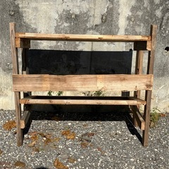 自作 商品棚  廃材利用 物販什器の画像