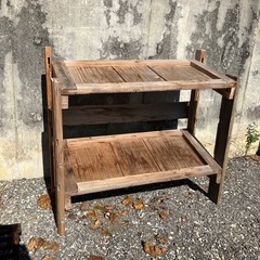 自作 商品棚  廃材利用 物販什器の画像