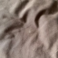 使い古した 無印 ビーズクッションの画像