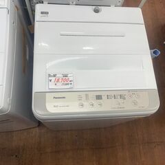 リサイクルショップどりーむ天保山店　No4689 洗濯機　Panasonic　5㎏容量　2019年製　動作確認OK🎵の画像