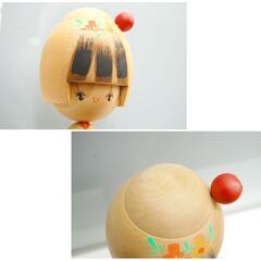 創作こけし 草玄作 飛騨路 幅12×奥行9×高さ21.5cm 振袖 伝統工芸 和風 近代こけし ご当地こけし 札幌市 清田区 平岡の画像