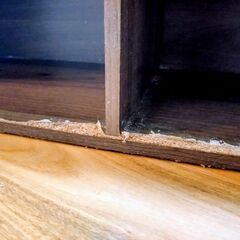 山善 カラーボックス ウォルナット 幅82cm 横置きインナーボックス　無償譲渡の画像