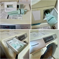 本日まで！  Panasonic ドラム式洗濯乾燥機(6.0kg) 左開き  プチドラム エコナビ搭載   NA-VD120L | 人気 コンパクト  左開き・パナソニック プチドラム   洗濯6.0㎏/乾燥3.0㎏ ドラム式洗濯機  エコナビ マンションサイズ NA-VD120L  の画像