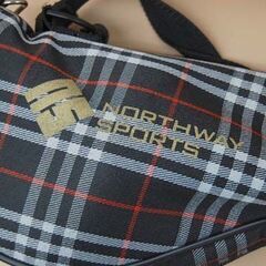 NORTHWAY SPORTS パークゴルフ用ケース PARK-PRO 全長92cm ブラック チェック柄系 外ファスナーポケット ノースウェイスポーツ 札幌市 清田区 平岡の画像