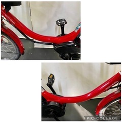 1年保証 送料無料　ヤマハ　パスバビー　20インチ 赤色　電動アシスト自転車　g1222の画像