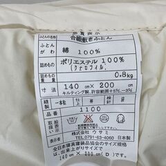新品 合繊ふとん 四隅ゴム付き 敷パッドにもなる ベットマット・硬敷ふとん・マットレスの上に お昼寝に 布団 S－②の画像