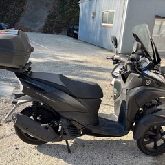 【YAMAHA トリシティ155 側車付き登録　トライク普通免許スペーサー付きの画像
