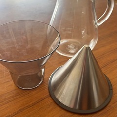 【美品】KINTOコーヒーカラフェセット1.1Lステンレス 電子レンジ・食洗機可の画像