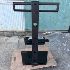 1homefurnit テレビスタンド 液晶テレビ台 壁寄せテレビスタンド 30-65インチ 耐荷重40Kg 棚板付きディスプレイスタンド ブラックの画像