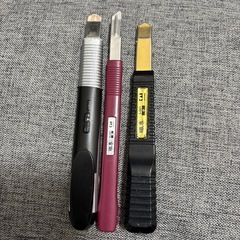細いカッター3本セットの画像