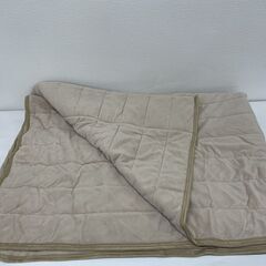 新品 ニトリ 中綿入りマイクロファイバー毛布 丸洗いOK！ 150×210 シングルサイズ ブラウン ポリエステル100％の画像