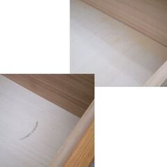 5段チェスト 幅60cm 出雲木工 電話台 FAX台 キャビネット コンセント付き ☆ 札幌市 北区 屯田の画像