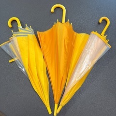 学童用　黄色い傘三本セットの画像