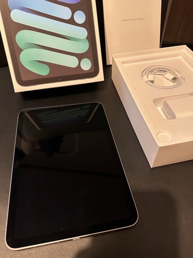【ほぼ未使用新品】 Apple iPad mini(A17 Pro) 128GB、Wi-Fi モデル カバー、ガラスフィルム付き