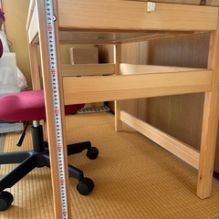 【お取り引き中】
無印　　学習机セットの画像
